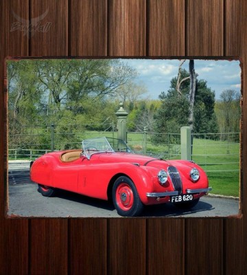 Металлическая табличка Jaguar XK120 Roadster UK-spec